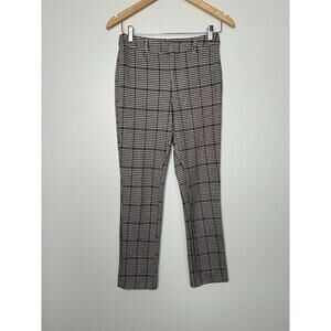Free People Molly Slim Plaid Pant Size 2 Houndstooth Classic Modern